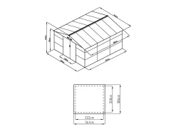 Abrigo de jardim metal em aço galvanizado antracite 13,12 m² ADELMO