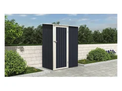 Abrigo de jardim metálico "Vega II" - 1,35 m² - Cinza