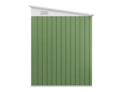 Abrigo de jardim metálico adossado em aço galvanizado verde sálvia 3,15 m² - DAXTON