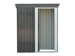 Abrigo jardim em aço galvanizado porta de correr 1,1 m² BIRON