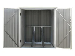 Abrigo para bicicletas em aço galvanizado cinzento antracite 2,81 m² para 2 bicicletas NIKI