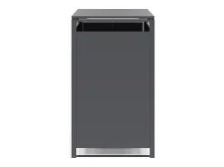 Abrigo para caixote do lixo em aço galvanizado cinza antracite 1 caixote 68x80x116 240L LOKAFA
