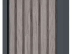 Abrigo para lenha em aço galvanizado efeito madeira 4,9 esteres C 242 x L 89 x A 190 cm WINWOOD