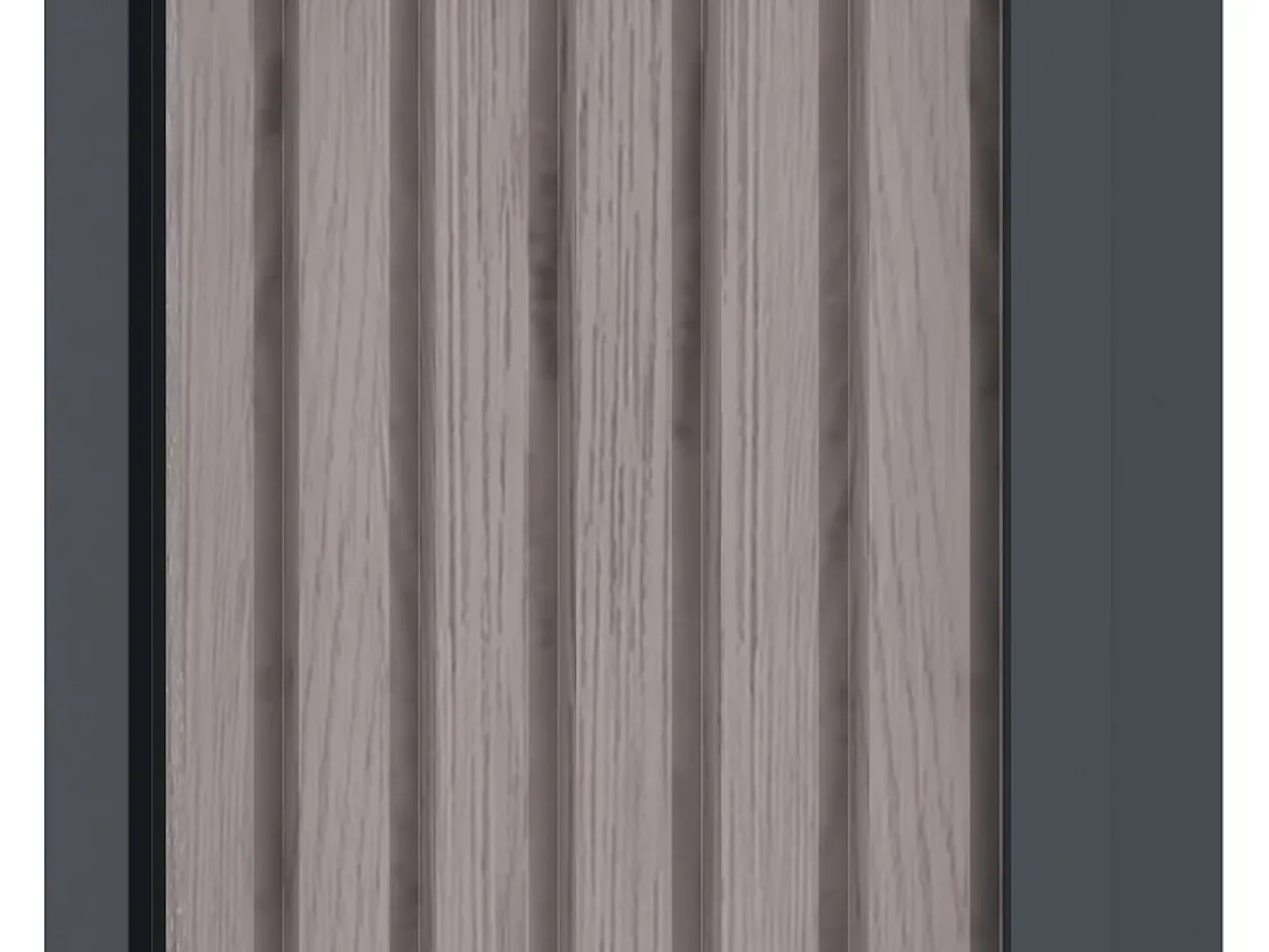 Abrigo para lenha em aço galvanizado efeito madeira 4,9 esteres C 242 x L 89 x A 190 cm WINWOOD