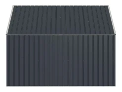 Abrigo para três caixotes do lixo em aço galvanizado antracite, C237 x L101 x A131 cm ILARIO