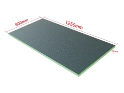 AICA 1250x600x25mm XPS Tile Backer Board, placa de isolamento à prova d'água, painel de construção
