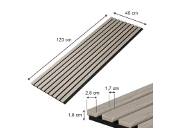 Akustikpaneel marrom 120x1.8x40 akustikpaneel