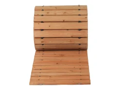 Alameda de Jardim SucceBuy, Direita em Madeira, 7,3 m x 43 cm, Extensível, Fabricado em Cedro Tratado sob Pressão, Terraços ou Durante Reuniões
