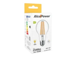 Alcapower - Lâmpada LED E27 A60 15W 2500lm, Ângulo de 320°, Classe Energética C, Ø60mm, Luz Instantânea, Longa Duração - 4000K