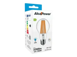 Alcapower - Lâmpada LED E27 A67 18W 3280lm, Ângulo de 320°, Classe Energética C, Ø67mm, Luz Instantânea, Longa Duração - 6000K
