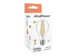 Alcapower - Lâmpada LED E27 A60 15W 2500lm, Ângulo de 320°, Classe Energética C, Ø60mm, Luz Instantânea, Longa Duração - 3000K