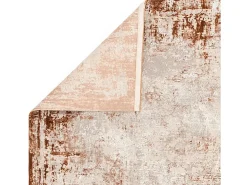 Alfombra abstrata - 160x230cm - laranja, creme - Kuza Border
