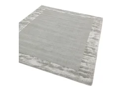 Alfombra feita à mão Alfombra feita à mão de lã e viscose - 120x170cm - Prata - Ascot