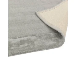 Alfombra feita à mão Alfombra feita à mão de lã e viscose - 120x170cm - Prata - Ascot