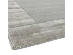Alfombra feita à mão Alfombra feita à mão de lã e viscose - 120x170cm - Prata - Ascot