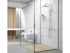 Allure coluna de duche termostática cromada Essebagno