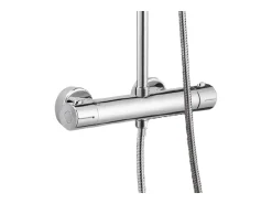 Allure coluna de duche termostática cromada Essebagno