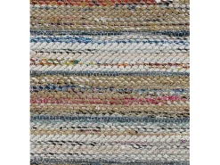 Almofada de juta em algodão, poliéster e juta 45x45 cm
