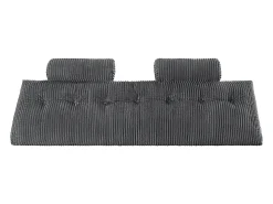 Almofada de Leitura SucceBuy, com 2 Bolsos Laterais e 2 Apoios de Cabeça, Almofada de Flanela Lavável, Apoio para as Costas para Ler, Descansar, Cinzenta