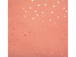 Almofada decorativa Estrela Berlingot Terracota 40 x 40 cm Motivos Metalizados