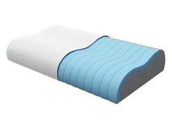 Almofada ergonómica firme com memória de forma 38 kg/m³, 40 x 60, branco - CORVICA