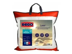 Almofada LUXOR 60x60 cm Efeito Penas Uni DODO - Algodão Percal - Conforto Médio - Têxtil Oeko-Tex