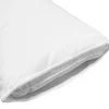 Almofada pequena Moshy 105 cm branca com capa dupla 100% algodão e poliéster