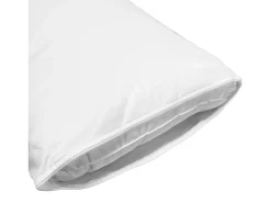 Almofada pequena Moshy 105 cm branca com capa dupla 100% algodão e poliéster