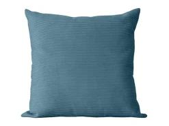 Almofada quadrada em veludo azul - 45x45 cm - DUNE