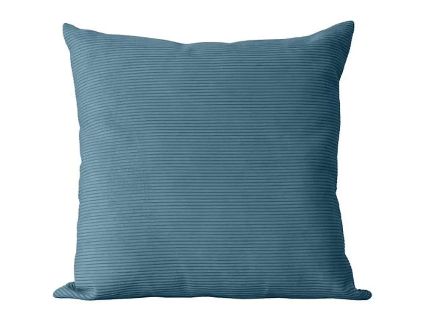 Almofada quadrada em veludo azul - 45x45 cm - DUNE