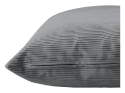 Almofada quadrada veludo cinza 45x45 cm - DUNE