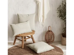 Almofada retangular 30x50cm veludo bege Dune