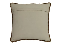Almofada trançada 100% juta 60 x 60 cm natural - ZAMBAI