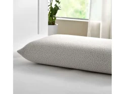 Almofada viscoelástica de bambu tecido respirável branco 90x35 cm