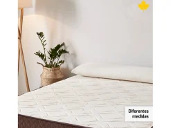 Almofada Viscoelástica Descansin | 80 cm | Efeito nuvem | Tecido de bambu | Alivia Tensões | Capa Dupla