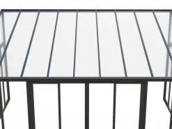 Alpendre de policarbonato com proteção UV 20,9 m² antracite MATHILDA