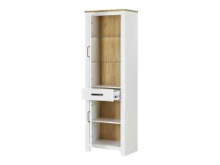 Aparador alto 64x199,5x41 cm carvalho branco