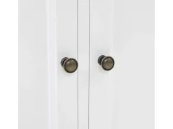 Aparador c/ 4 portas em MDF + madeira de pinho 80x40x180 cm
