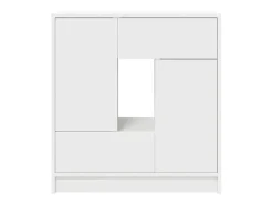 Aparador c/ gavetas e portas 70,5x34x74,5 cm branco