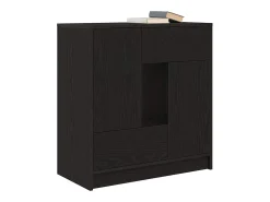 Aparador c/ gavetas e portas 70,5x34x74,5 cm carvalho preto