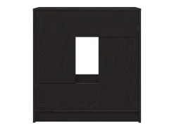 Aparador c/ gavetas e portas 70,5x34x74,5 cm carvalho preto