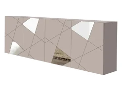 Aparador com 4 portas - Bege - CANTIANO