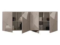 Aparador com 4 portas - Bege - CANTIANO