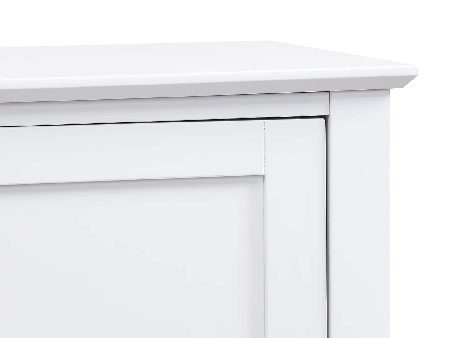 Aparador com 2 portas e 3 gavetas em MDF branco - NARIVA