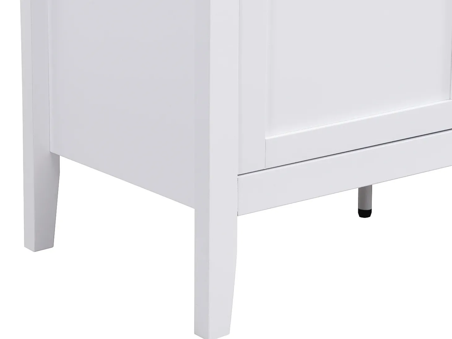 Aparador com 2 portas e 3 gavetas em MDF branco - NARIVA