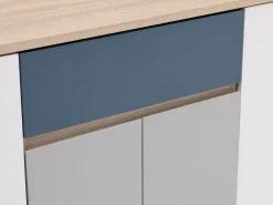 Aparador com 4 portas e 1 gaveta multicolor - FILUTIA