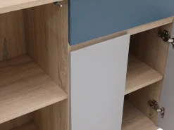 Aparador com 4 portas e 1 gaveta multicolor - FILUTIA