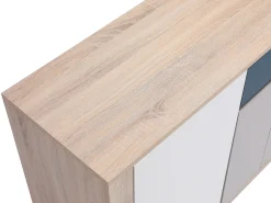 Aparador com 4 portas e 1 gaveta multicolor - FILUTIA