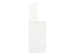 Aparador com 3 portas e 12 porta-garrafas - 120 x 40 x 120 cm - MDF - para sala de estar, sala de jantar - Branco