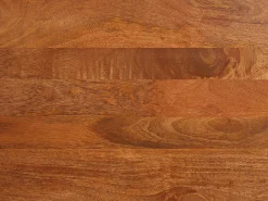 Aparador com 3 portas em madeira de mangueira e metal preto, cor natural - MIZORAM